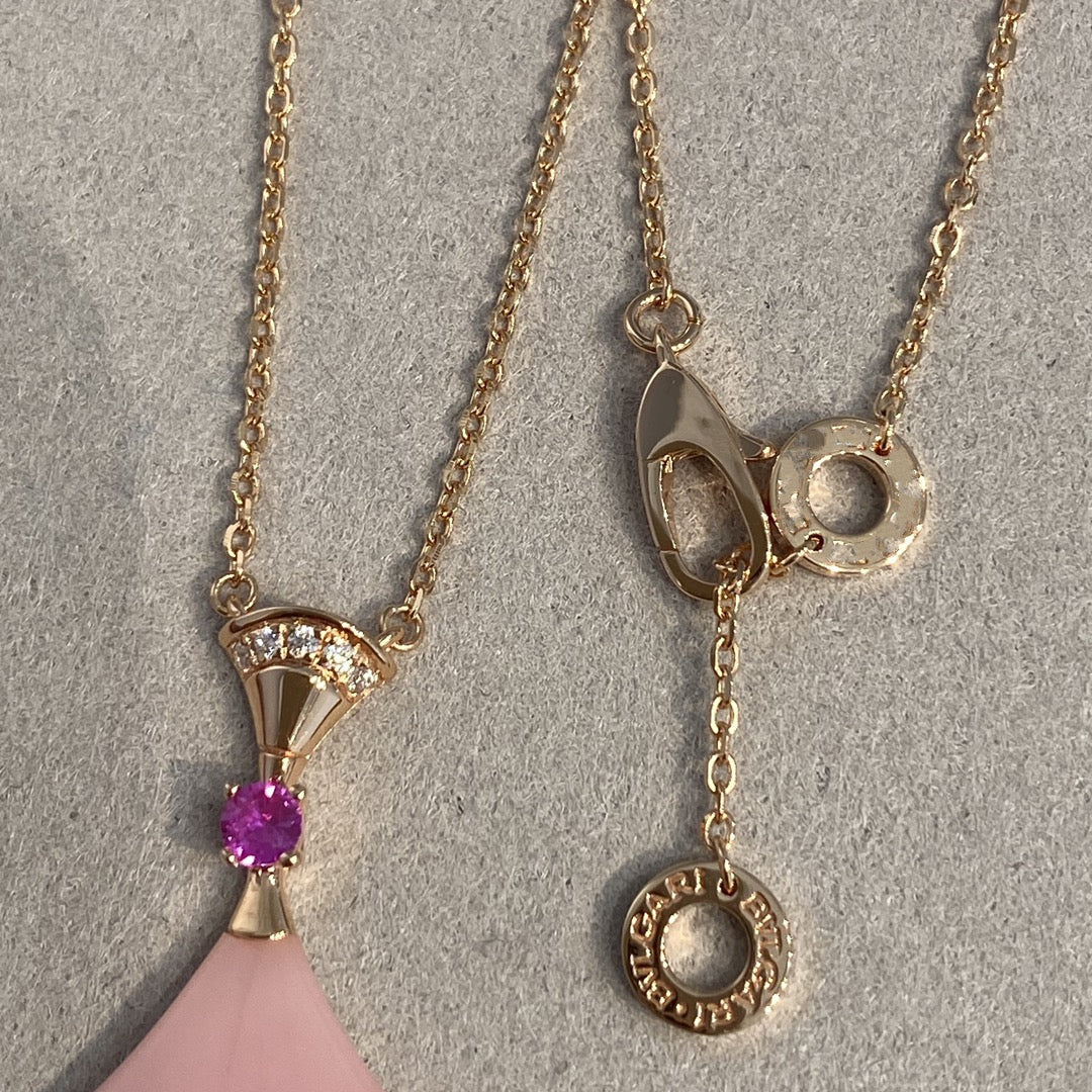 [Clover Jewelrys]DREAM NECKLACE PINK OPAL