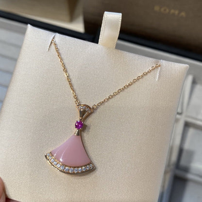 [Clover Jewelrys]DREAM NECKLACE PINK OPAL