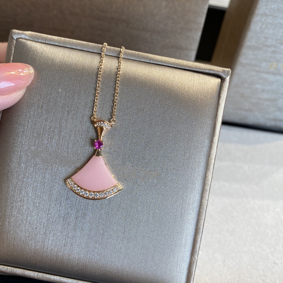 [Clover Jewelrys]DREAM NECKLACE PINK OPAL