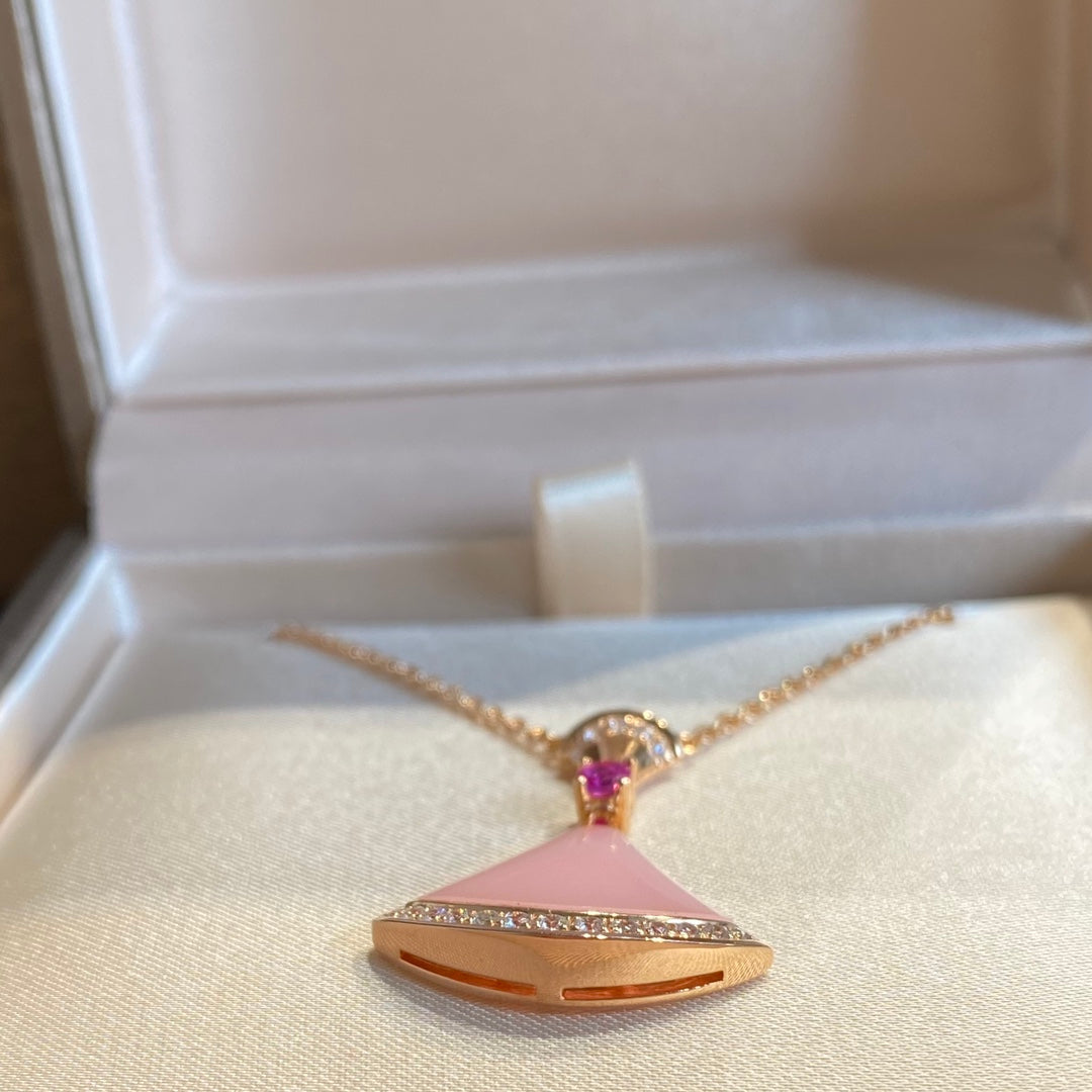 [Clover Jewelrys]DREAM NECKLACE PINK OPAL