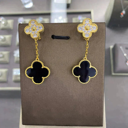 [Clover Jewelrys]CLOVER  2 MOTIFS  DIAMOND  EARRINGS (MULTIPLE CHOICESç´