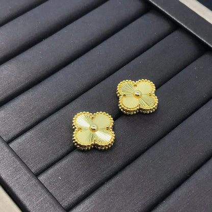 [Clover Jewelrys]CLOVER MINI 9.5MM LASER EARRINGS