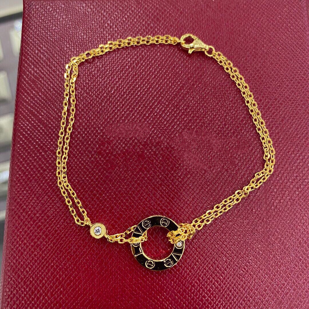 [Clover Jewelrys]LOVE BRACELET 2 DIAMOND