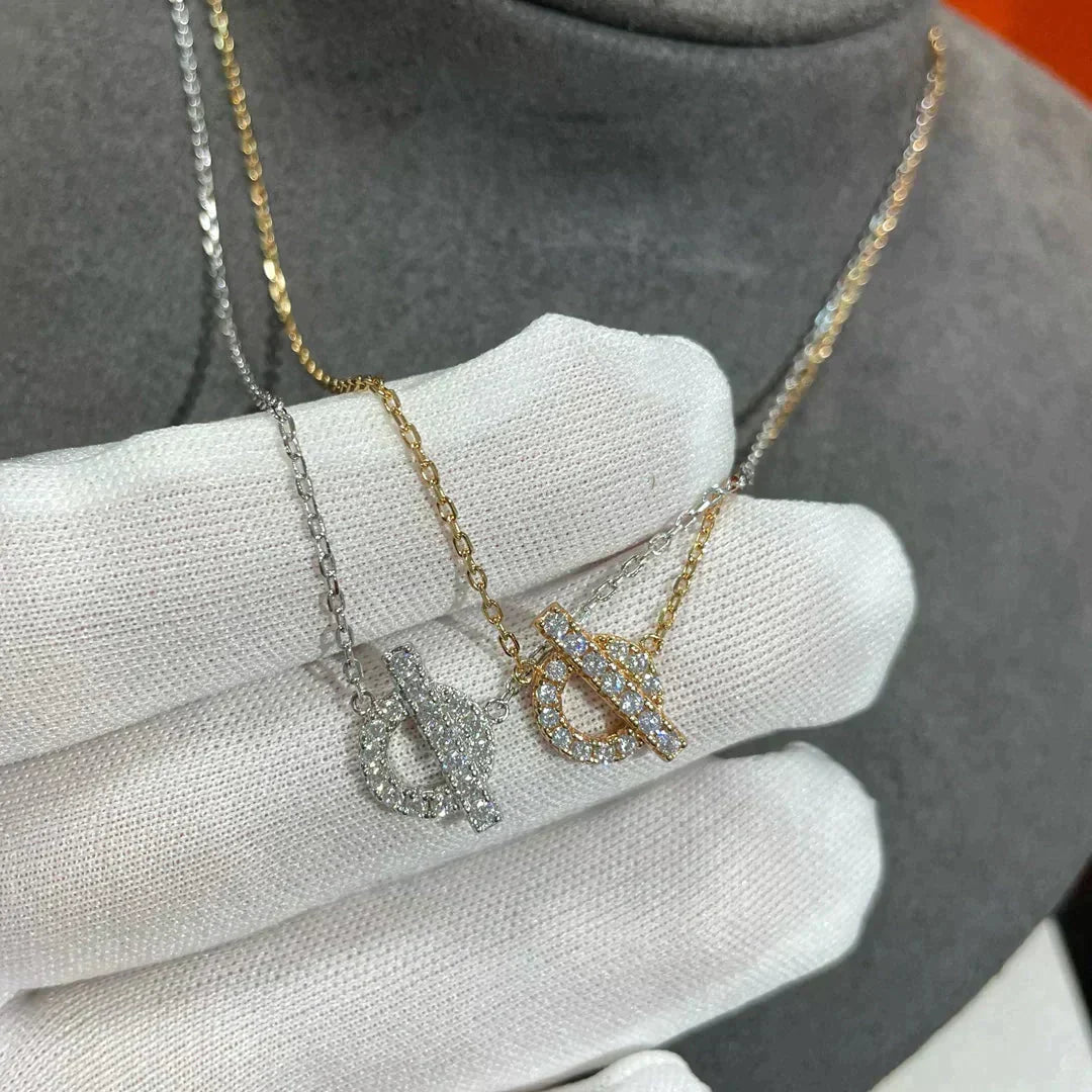 [Clover Jewelrys]ECHAPEE NECKLACE DIAMOND