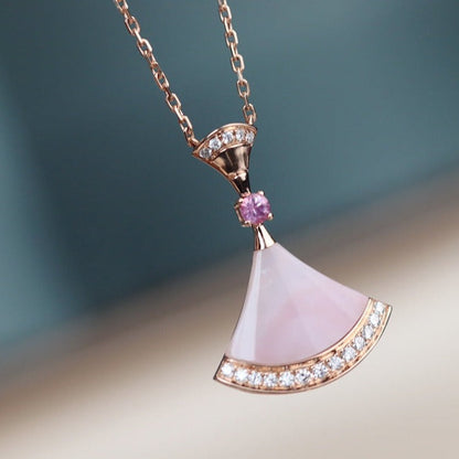 [Clover Jewelrys]DREAM NECKLACE PINK MOP DIAMOND