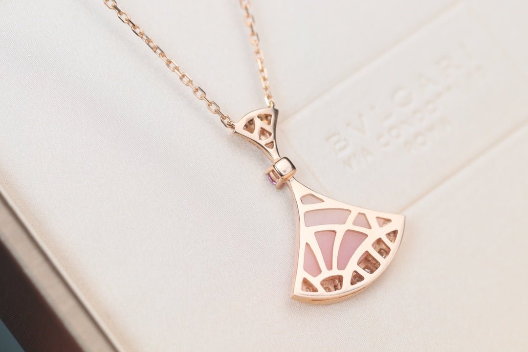 [Clover Jewelrys]DREAM NECKLACE PINK MOP DIAMOND