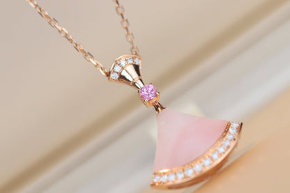 [Clover Jewelrys]DREAM NECKLACE PINK MOP DIAMOND