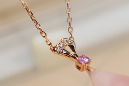 [Clover Jewelrys]DREAM NECKLACE PINK MOP DIAMOND