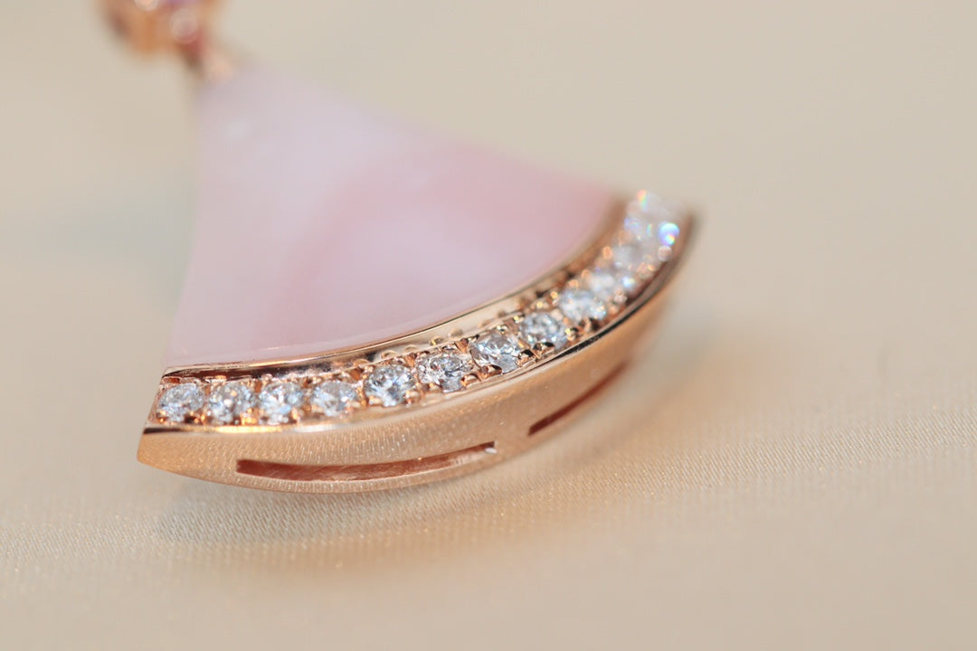 [Clover Jewelrys]DREAM NECKLACE PINK MOP DIAMOND