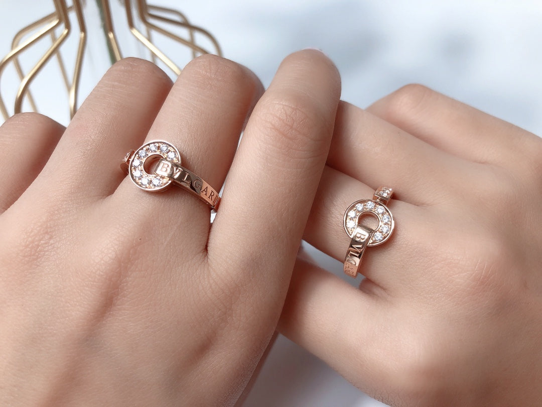 [Clover Jewelrys]DREAM RING DIAMOND PINK GOLD