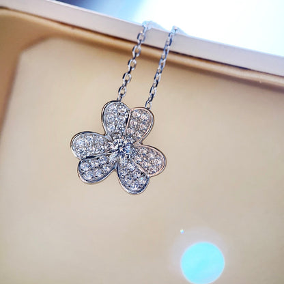 [Clover Jewelrys]CLOVER DIAMOND NECKLACE SILVER