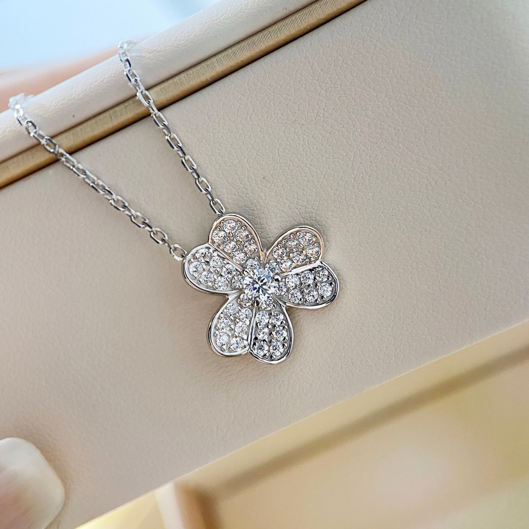 [Clover Jewelrys]CLOVER DIAMOND NECKLACE SILVER