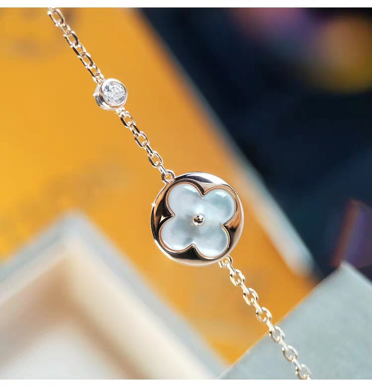 [Clover Jewelrys]SUN MOP GOLD 1 DIAMOND NECKLACE