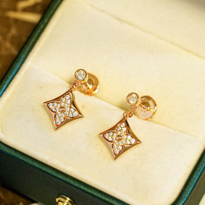 [Clover Jewelrys]STAR DIAMONDS EARRINGS GOLD