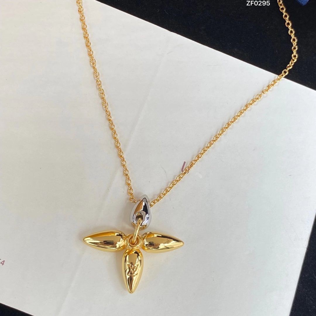 [Clover Jewelrys]LOUISETTE PEDANT GOLD NECKLACE