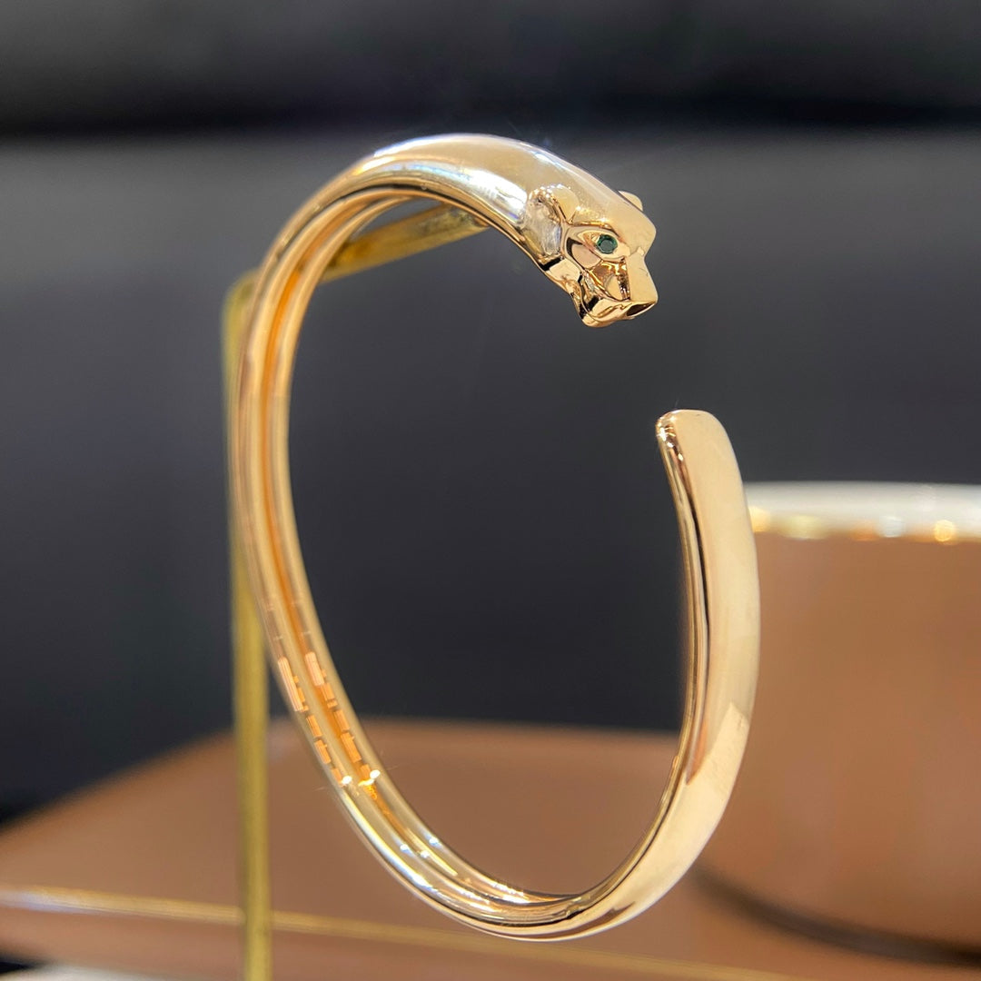 [Clover Jewelrys]PANTHERE GOLD OPEN BRACELET