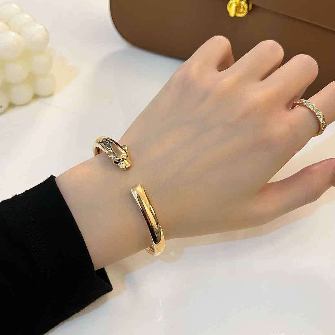 [Clover Jewelrys]PANTHERE GOLD OPEN BRACELET