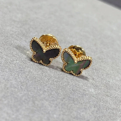 [Clover Jewelrys]BUTTERFLY DARK MOP  EARRINGS