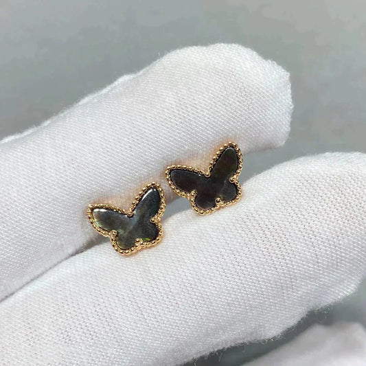 [Clover Jewelrys]BUTTERFLY DARK MOP  EARRINGS