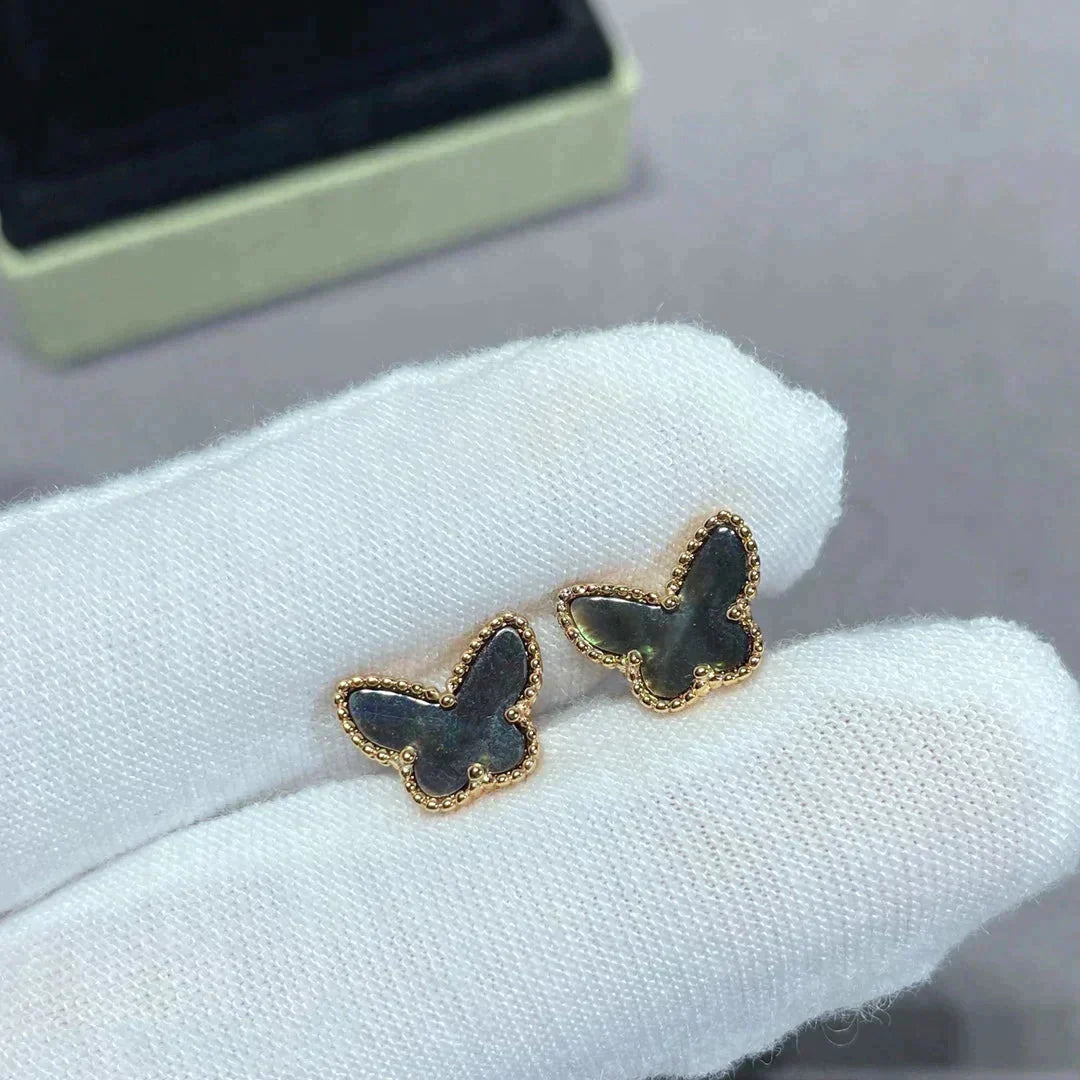 [Clover Jewelrys]BUTTERFLY DARK MOP  EARRINGS