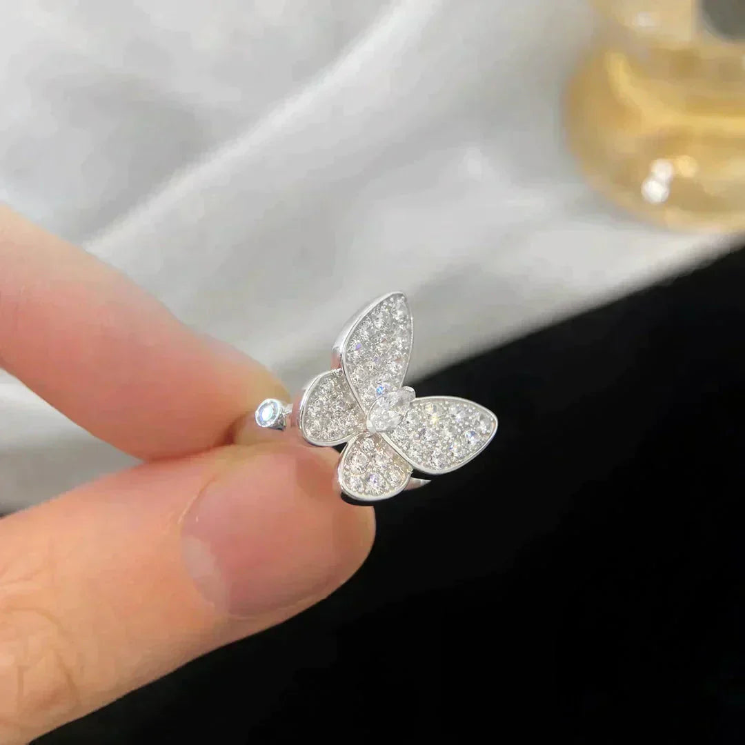 [Clover Jewelrys]BUTTERFLY DIAMOND RING