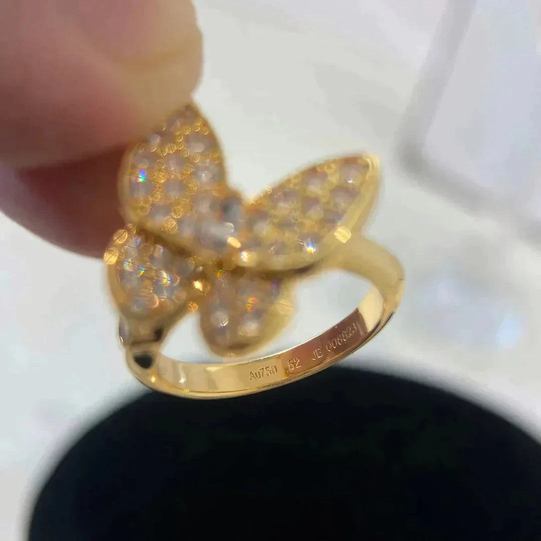 [Clover Jewelrys]BUTTERFLY DIAMOND RING