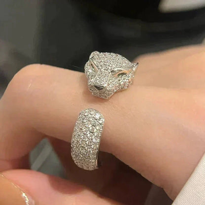 [Clover Jewelrys]PANTHERE 5.5MM ALL DIAMOND RING