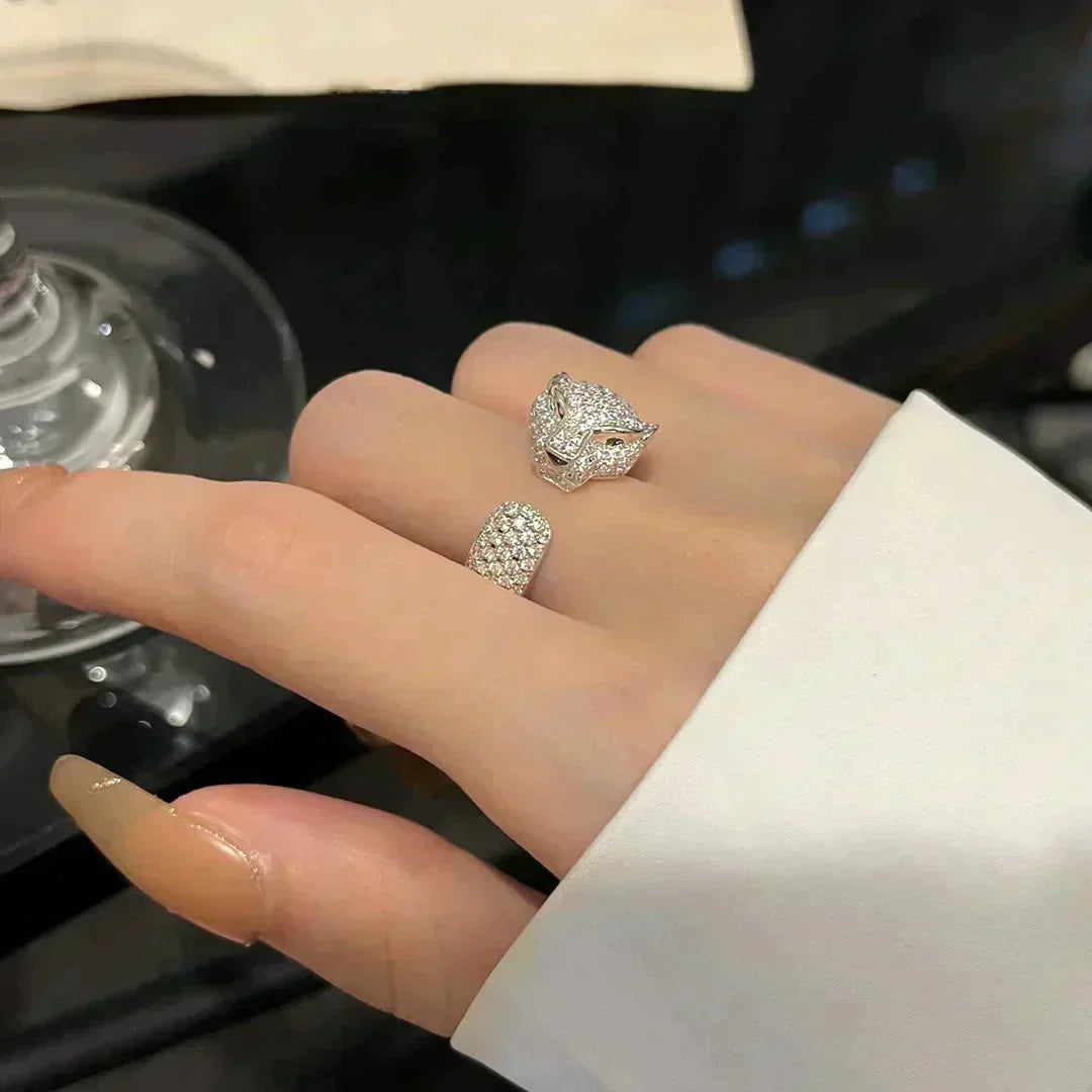 [Clover Jewelrys]PANTHERE 5.5MM ALL DIAMOND RING