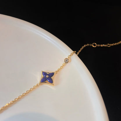 [Clover Jewelrys]COLOR STAR PINK GOLD DIAMOND BRACELET