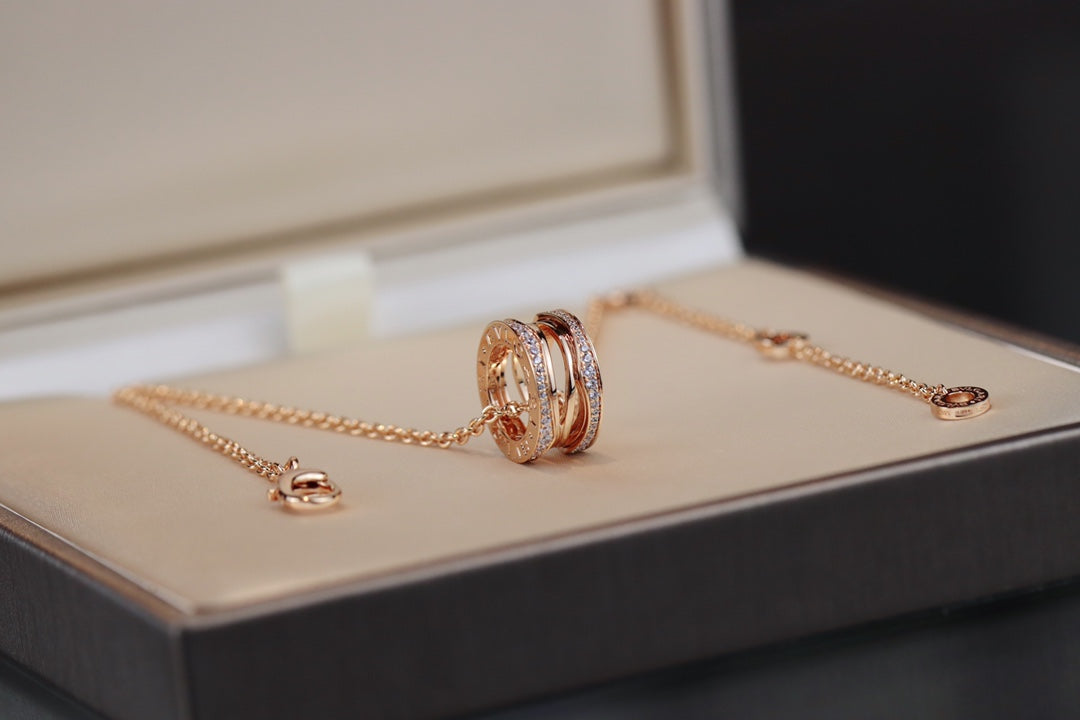 [Clover Jewelrys]ZERO 1 PINK GOLD NECKLACE