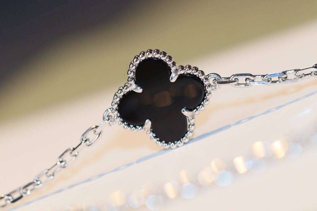 [Clover Jewelrys]CLOVER 20 MOTIFS ONYX DIAMOND SILVER