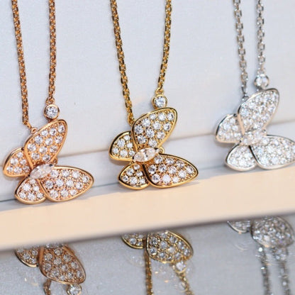 [Clover Jewelrys]BUTTERFLY DIAMOND NECKLACE