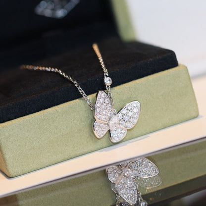 [Clover Jewelrys]BUTTERFLY DIAMOND NECKLACE