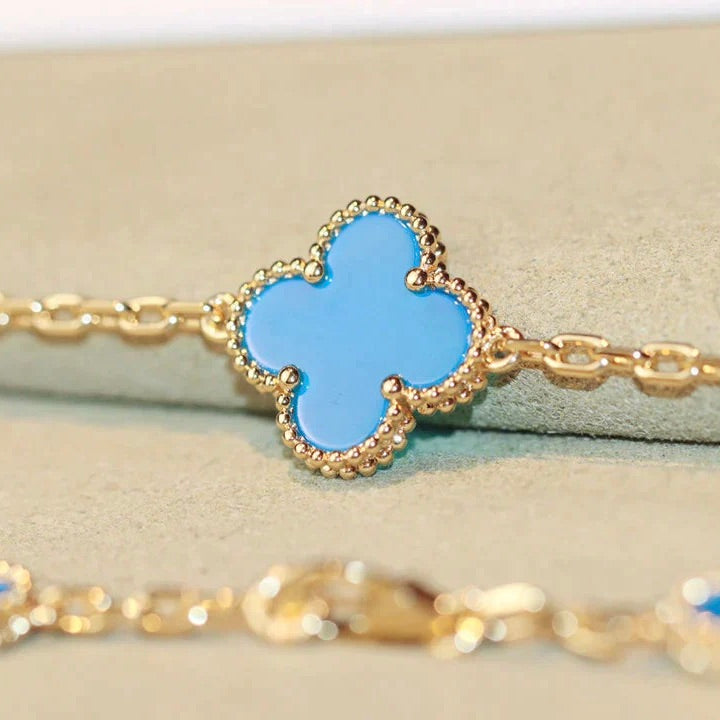 [Clover Jewelrys]CLOVER 20 MOTIFS TURQUOISE GOLD