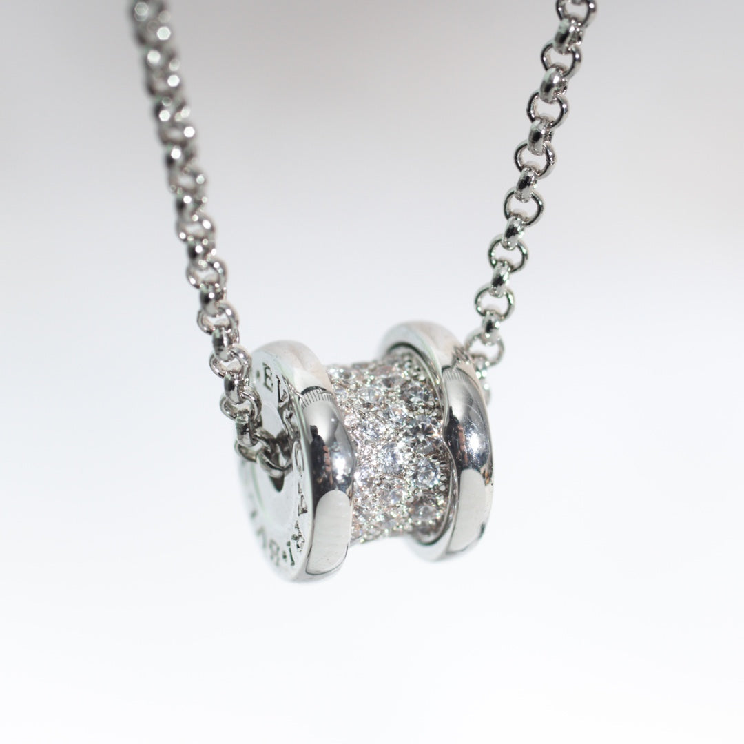 [Clover Jewelrys]ZERO 1 SILVER DIAMOND NECKLACE