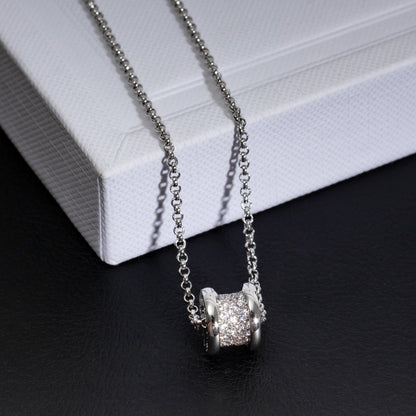 [Clover Jewelrys]ZERO 1 SILVER DIAMOND NECKLACE