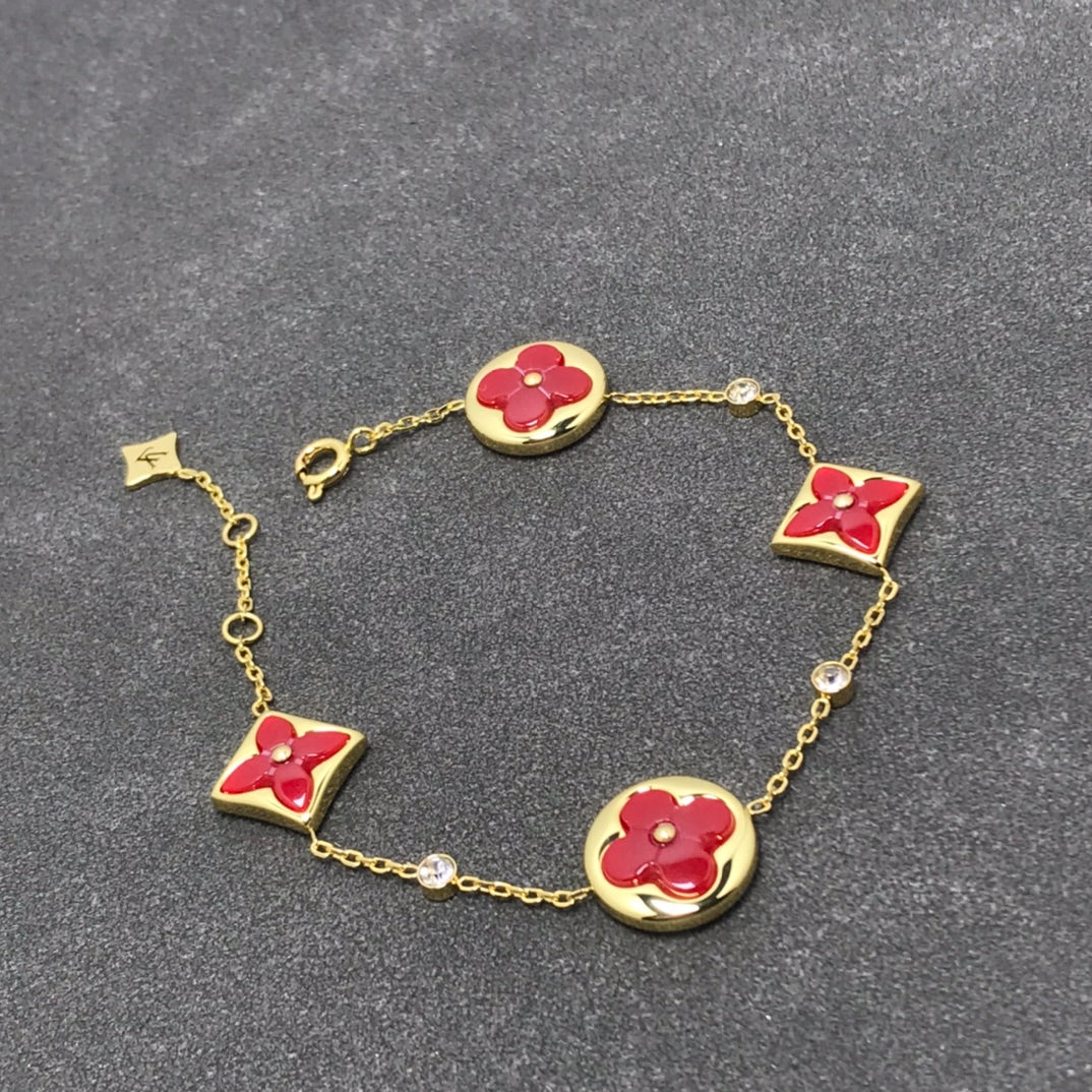 [Clover Jewelrys]STAR AND SUN CARNELIAN 4 MOTIFS 3 DIAMONDS