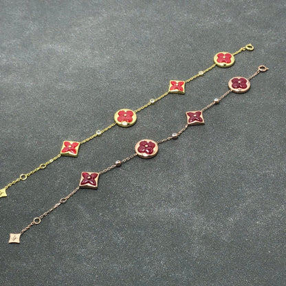 [Clover Jewelrys]STAR AND SUN CARNELIAN 4 MOTIFS 3 DIAMONDS