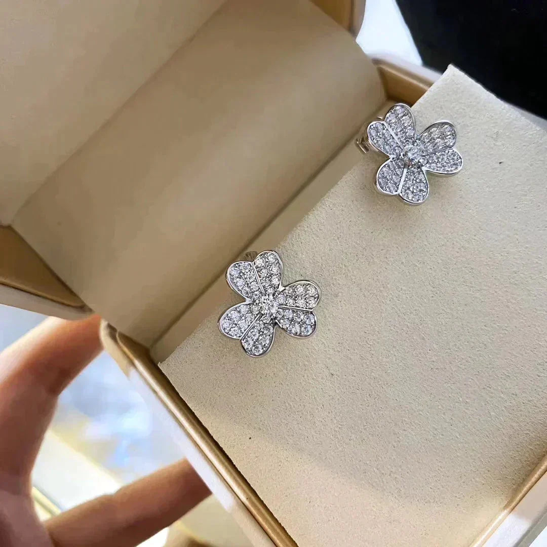 [Clover Jewelrys]CLOVER COMOS DIAMOND EARRINGS SILVER