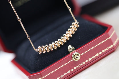 [Clover Jewelrys]CLASH PINK GOLD NECKLACE