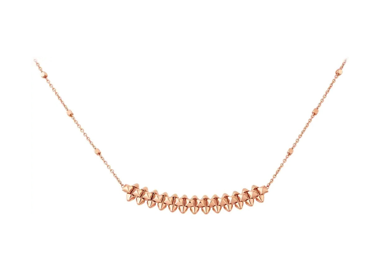 [Clover Jewelrys]CLASH PINK GOLD NECKLACE