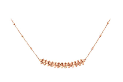 [Clover Jewelrys]CLASH PINK GOLD NECKLACE