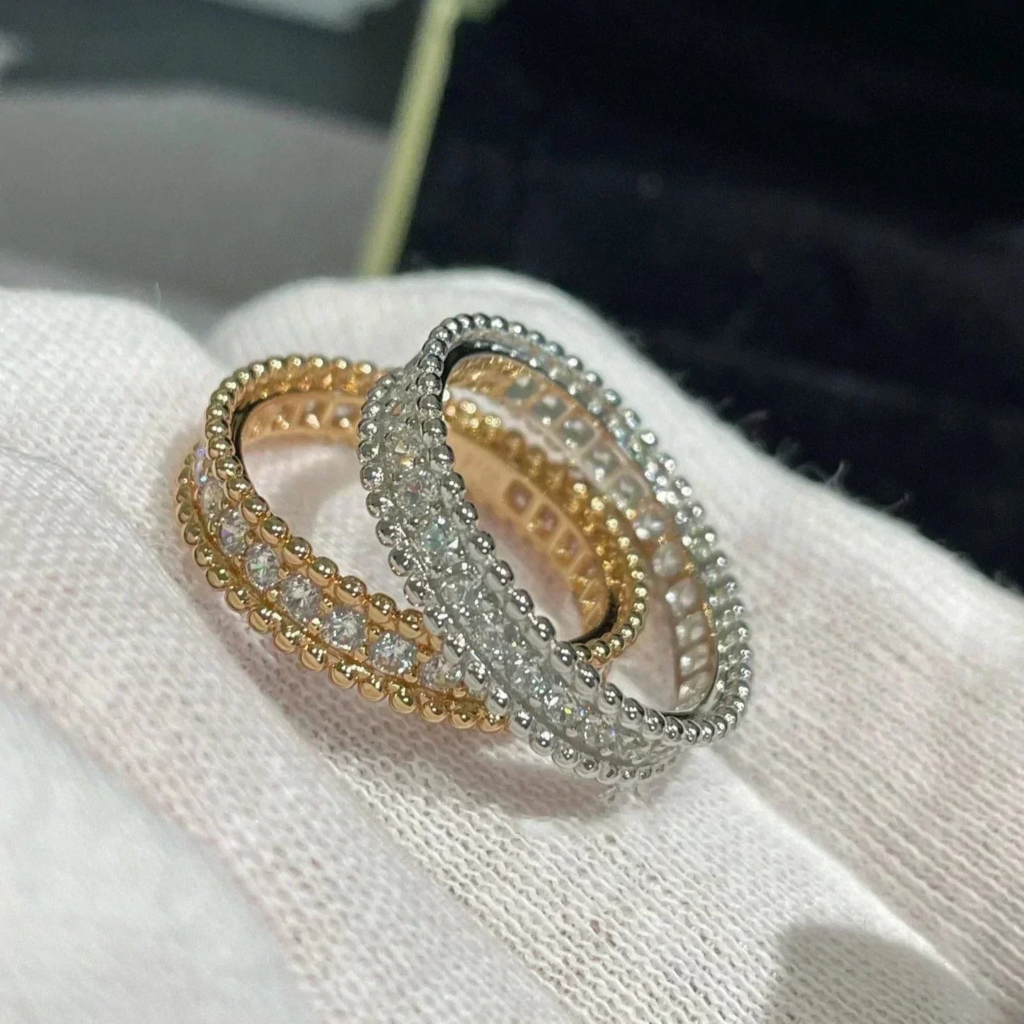 [Clover Jewelrys]PERLEE DIAMOND ROSE GOLD RING