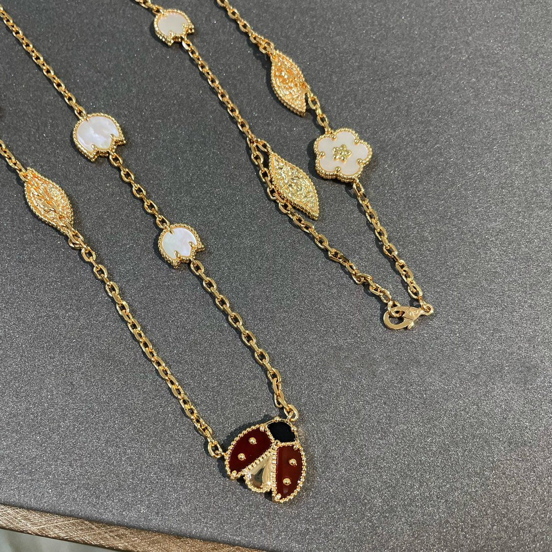 [Clover Jewelrys]LUCKY SPRING 15 MOTIFS GOLD NECKLACE