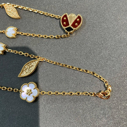 [Clover Jewelrys]LUCKY SPRING 15 MOTIFS GOLD NECKLACE