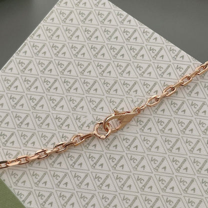 [Clover Jewelrys]LUCKY SPRING 15 MOTIFS ROSE GOLD NECKLACE