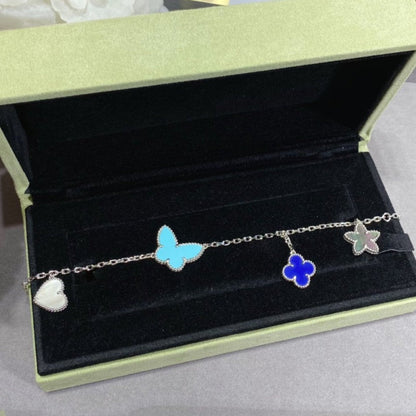 [Clover Jewelrys]LUCKY SPRING SILVER BRACELET 4 MOTIF