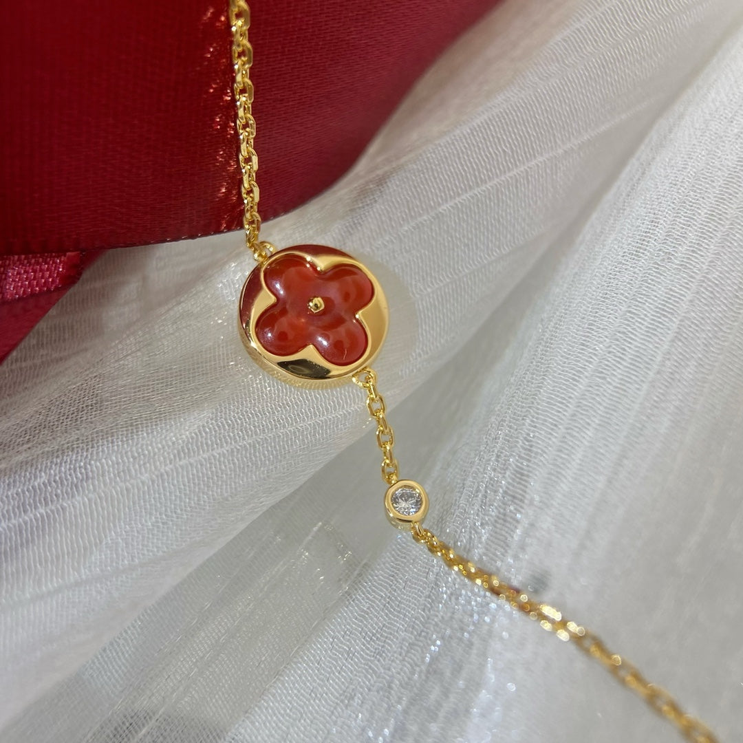 [Clover Jewelrys]SUN PEDANT CARNELIAN BRACELET