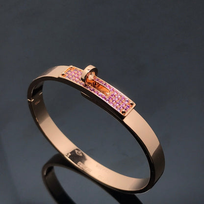 [Clover Jewelrys]KELLY BRACELET PINK DIAMOND