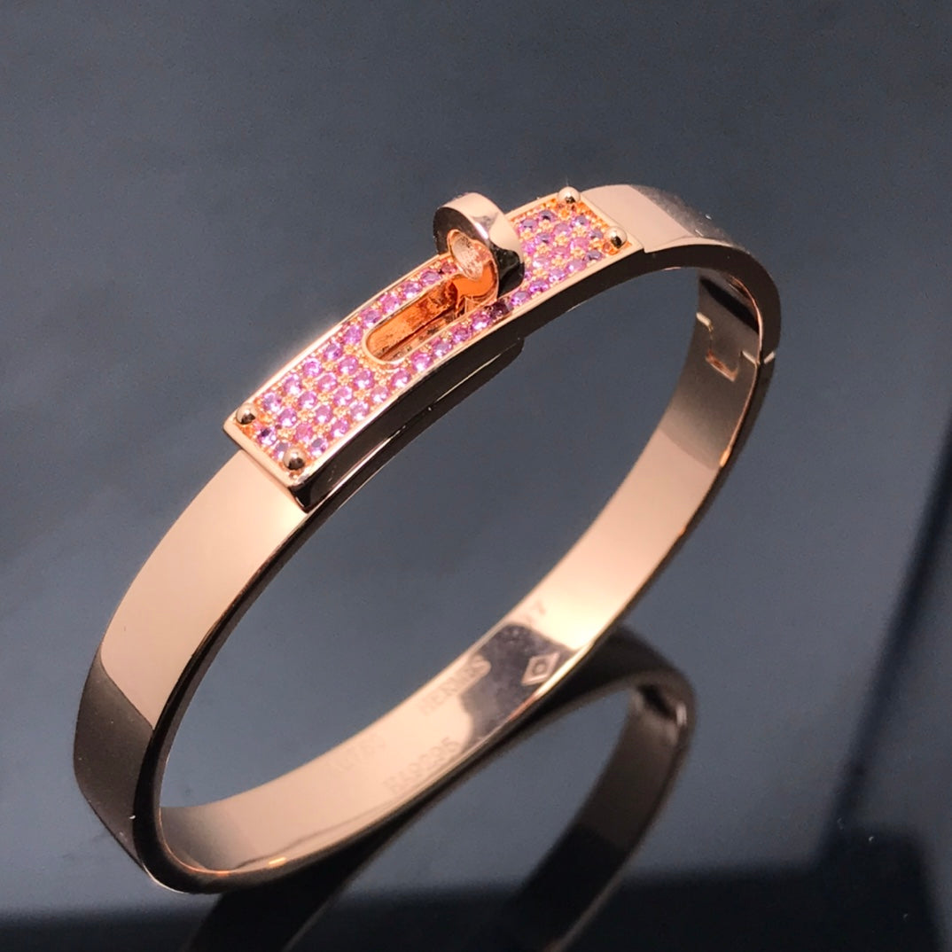 [Clover Jewelrys]KELLY BRACELET PINK DIAMOND